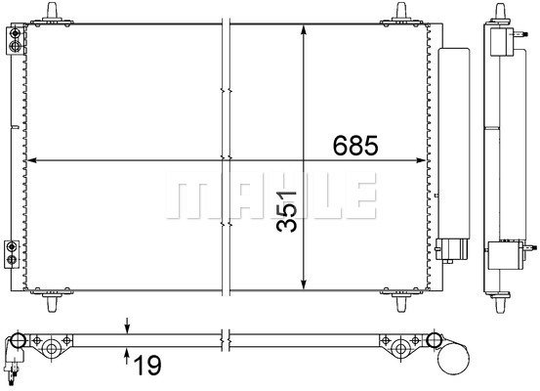Condenser Air Conditioning 8FC351309-411 by BEHR