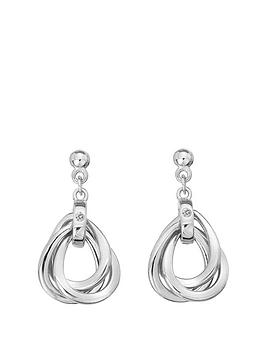 Hot Diamonds Trio Teardrop Earrings