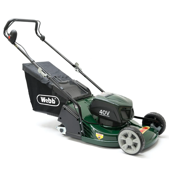 Webb 43cm (17") Cordless Rear Roller Rotary Lawnmower
