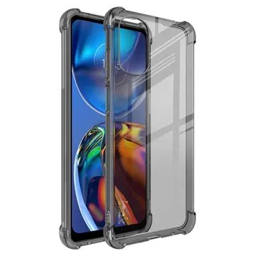 Imak Anti-scratch Motorola Moto E32 TPU Cover with Screen Protector - Black / Clear