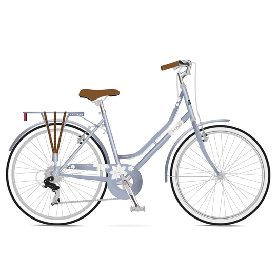 Viking Paloma Ladies Traditional Dutch Bike 26" Wheel - Grey