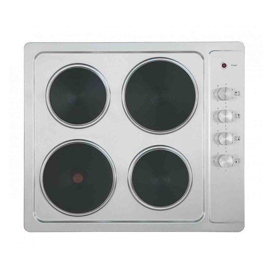 Cookology SEP601SS 60cm Solid Plate Hob - Stainless Steel