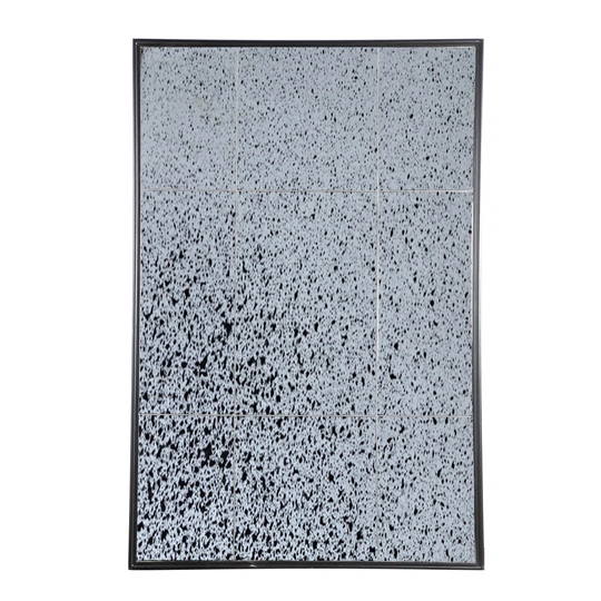 Cheston Metal Framed Wall Mounted Accent Mirror in Dark Grey