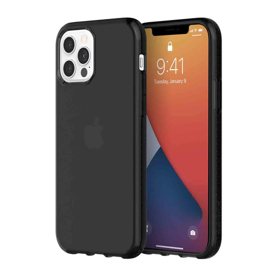 Griffin Survivor Clear for iPhone 12 & iPhone 12 Pro - Black