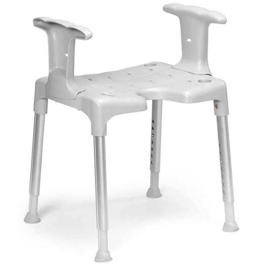 NRS Healthcare Grey Etac Swift Shower Stool With Arm Supports