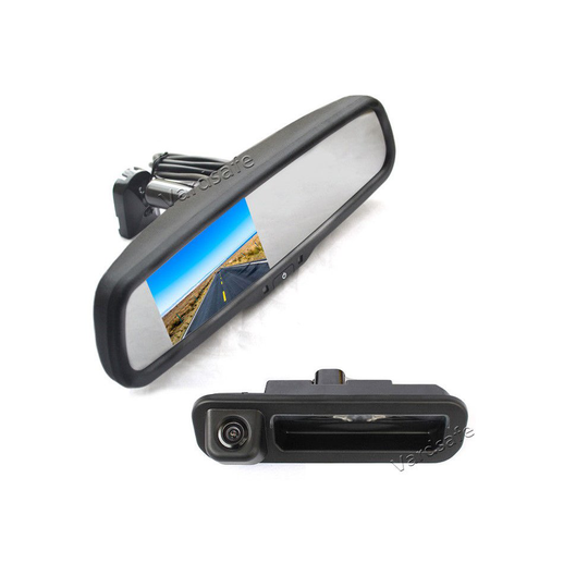 Vardsafe Reverse Backup Camera + Replacement Rear View Mirror Monitor for Ford Focus 2012 2013 2014