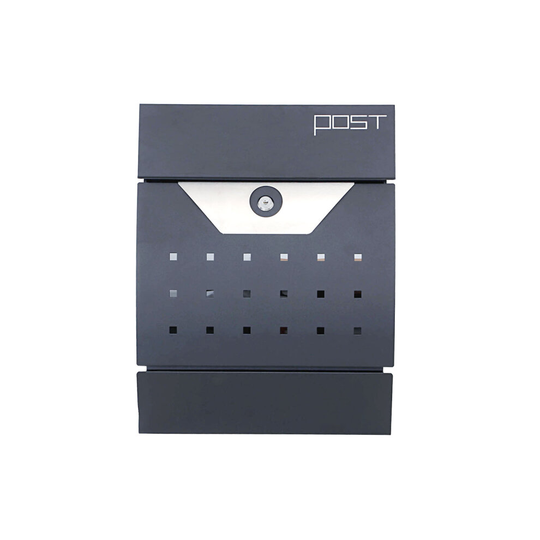 DWD Post Box Lockable Wall Mounted with Newspaper Slot 978-23