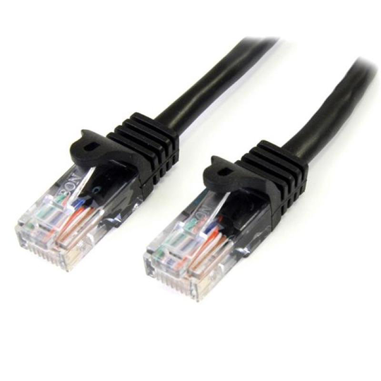 StarTech Cat5e Patch Cable With Snagless RJ45 Connectors 2M Black