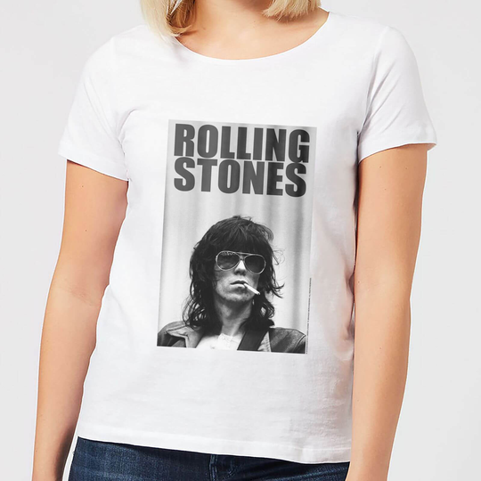 Rolling Stones Keith Smoking Women's T-Shirt - White - S
