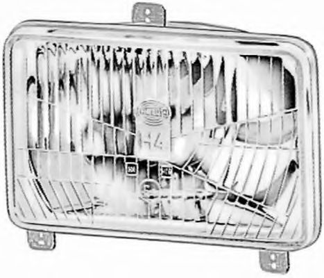 Headlight Insert R2 1AB003177-611 by Hella Left/Right