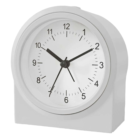 Acctim CK2617 Archer Alarm Clock Non-tick & Backlight Grey