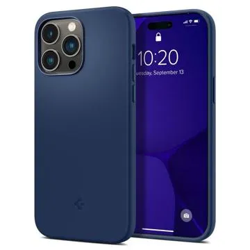 Spigen Silicone Fit Mag iPhone 14 Pro Max Case - Navy Blue
