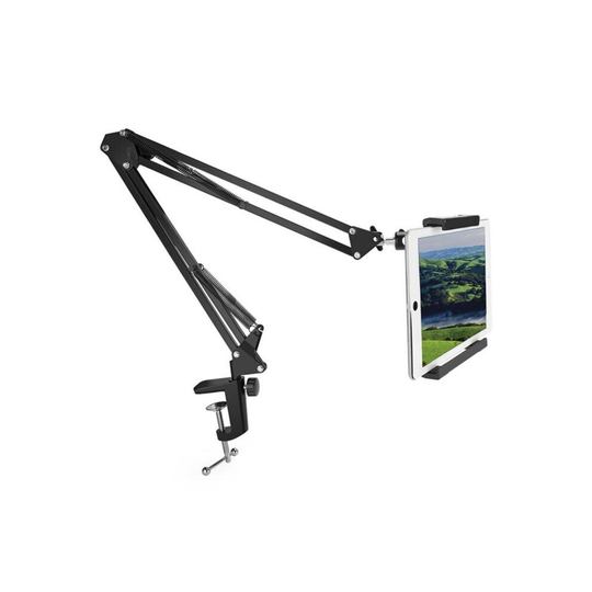 360° Flexible Long Arm Tablet Stand Mount Lazy Bed Desk Phone Holder
