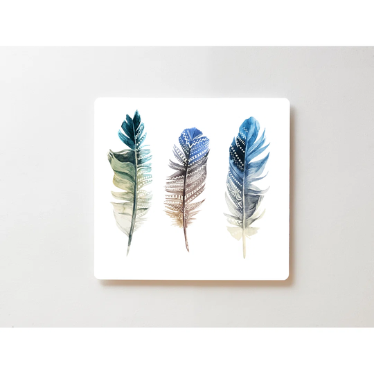 Backlight Motif Wall Picture Feathers Magnetic Cork Board