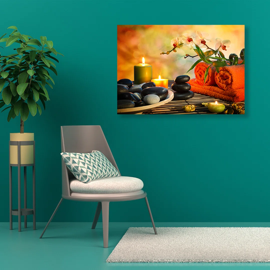 Canvas Print, Religious Orange 16836