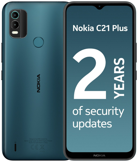 SIM Free Nokia C21 Plus 32GB Mobile Phone - Cyan