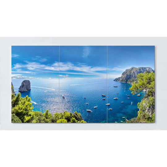 Bay Motif Magnetic Wall Mounted Cork Board