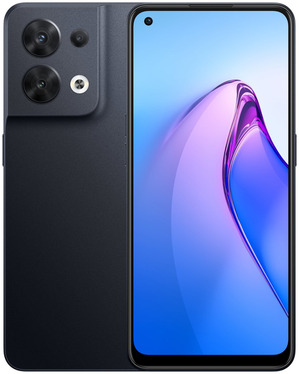 SIM Free OPPO Reno8 5G 256GB Mobile Phone - Black