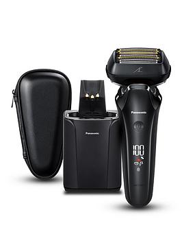 Panasonic ES-LS9A Wet & Dry 6-Blade Electric Shaver for Men - Precise Clean Shaving with Cleaning & Charging Stand, One Colour, Men
