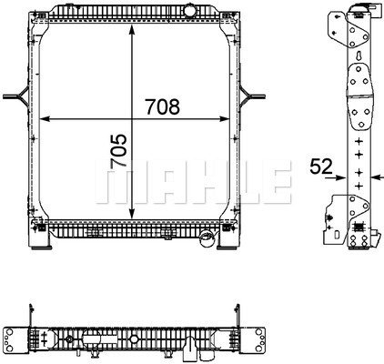 x1 Behr Radiator 8MK376745-181 Genuine replacement part for Car Made in Germany