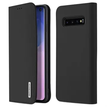 Dux Ducis Wish Samsung Galaxy S10 Wallet Leather Case (Open-Box Satisfactory) - Black