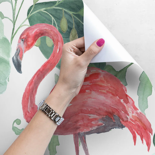 Walllpaper Roll 250X250cm Mural Decoration Kitchen Livingroom Bedroom Wallpaper Material With Print - Flamingopalms