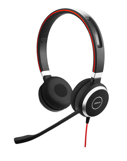 Jabra Evolve 40 MS Stereo 3.5mm Headset with Noise Cancelling Microphone - Microsoft Certified