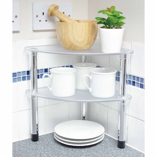 Double Corner Storage Shelf