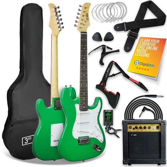3rd Avenue Electric Guitar Pack - Green
