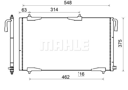 Condenser Air Conditioning 8FC351304-504 by BEHR