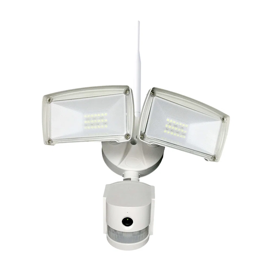 Plust Wifi Outdoor Security Kit With Ip Camera And Twin Led Floodlight