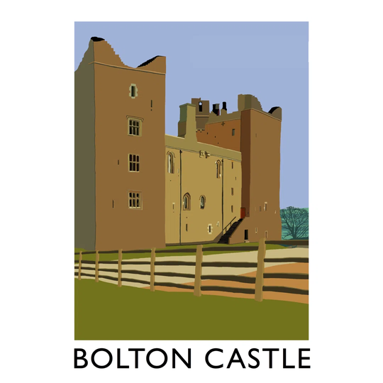 Bolton Castle 1 by Richard O'Neil Graphic Art Print on Paper