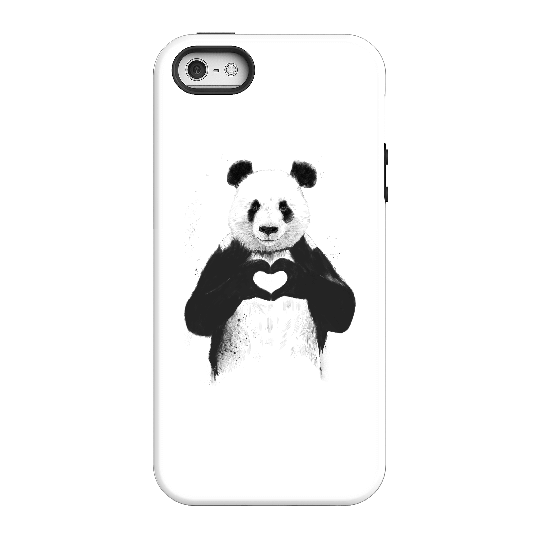 Balazs Solti Panda Love Phone Case for iPhone and Android - iPhone 5/5s - Tough Case - Matte