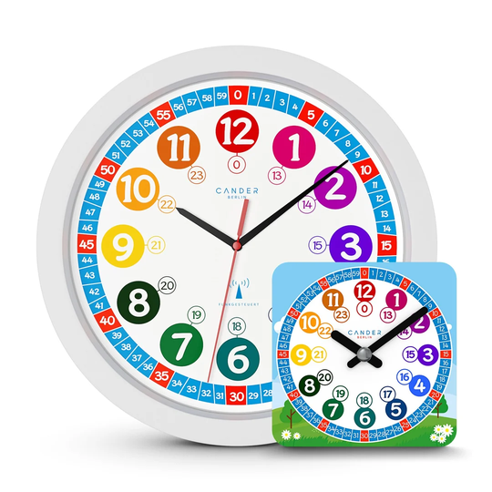 Silent Radio-Controlled with Toy Learning Wall Clock