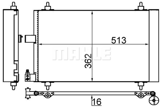 Condenser Air Conditioning 8FC351309-331 by BEHR