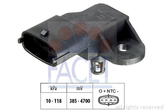 Air Pressure Sensor, height adaptation Made in Italy - OE Equivalent 103091