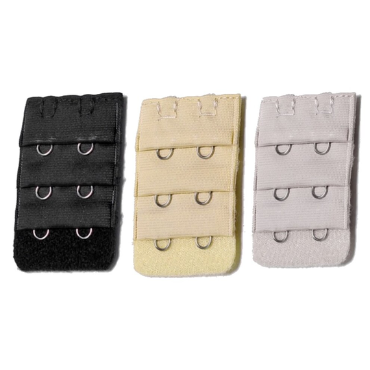 (2 Hook - 3 Pack) Bra Strap Expander Adapter - Back Extender