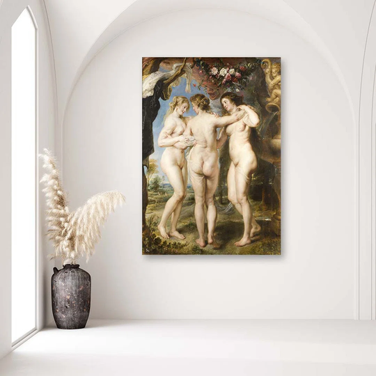 Canvas Print REPRODUCTION The Three Graces Rubens