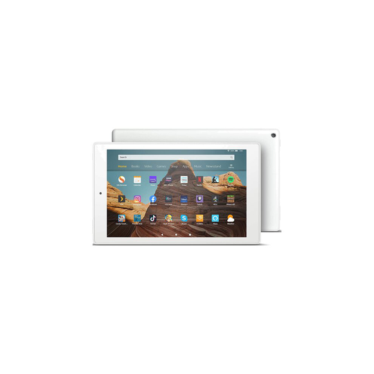 (White) Amazon Fire HD 10 Tablet 10.1" 1080p Full HD display, 64 GB