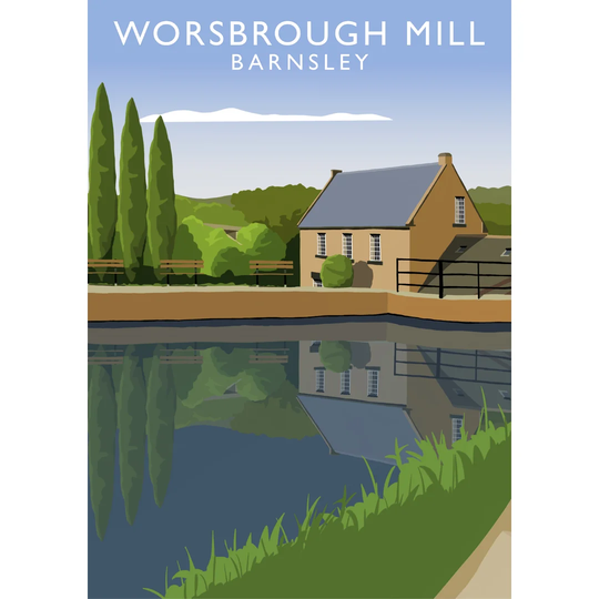 'Worsbrough Mill' by Richard O'Neal - Graphic Art Print on Paper