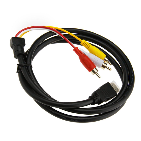 HDMI Male to 3 RCA Video/Audio Converter Component AV Adapter Cable for HDTV