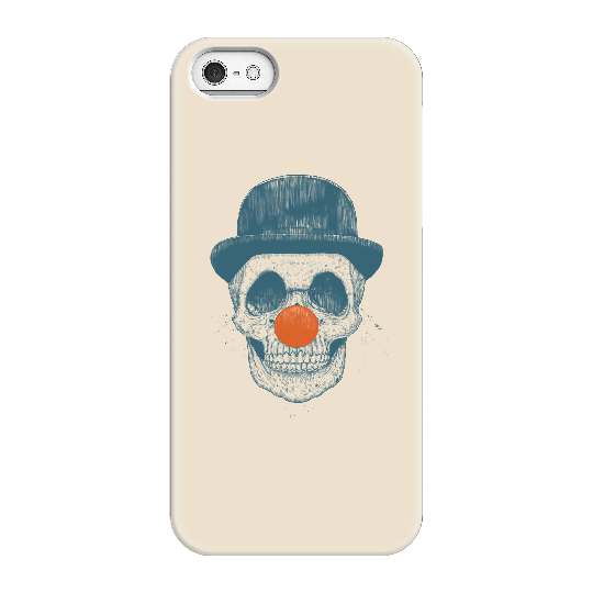 Balazs Solti Red Nosed Skull Phone Case for iPhone and Android - iPhone 5/5s - Snap Case - Matte