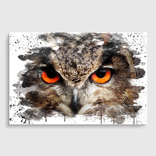 'Owl Bird' Graphic Art Print Poster