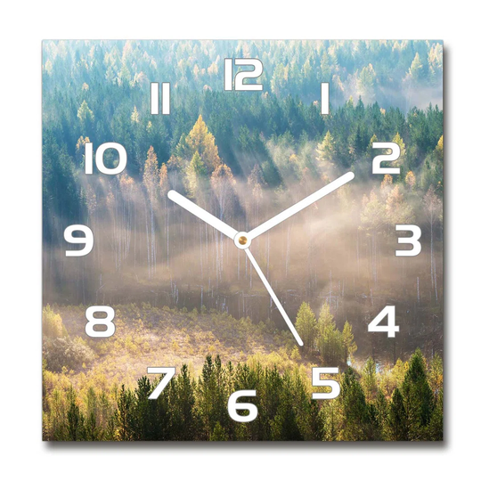 Iginia Fog in the Forest Silent Wall Clock