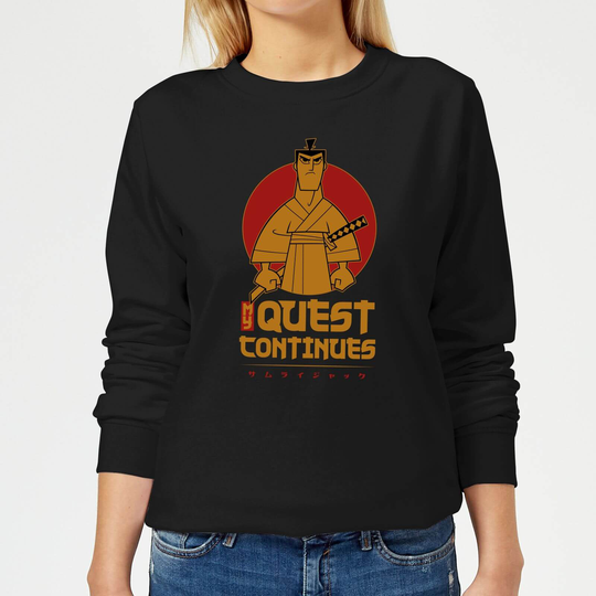 Samurai Jack My Quest Continues Women's Sweatshirt - Black - XS - Black