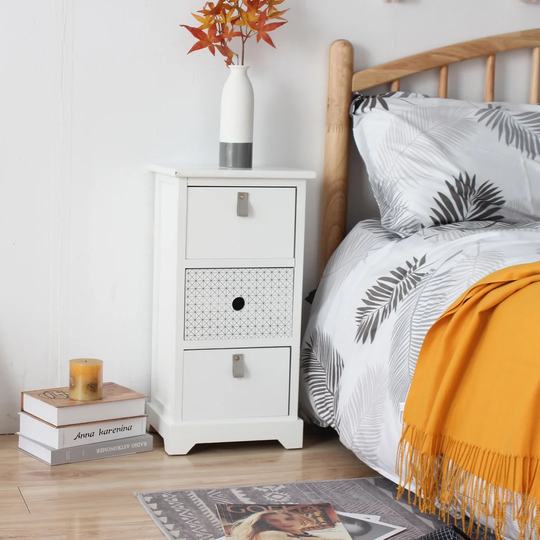 Eslinger 3 Drawer Bedside Table
