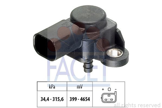 Air Pressure Sensor, height adaptation Made in Italy - OE Equivalent 103165