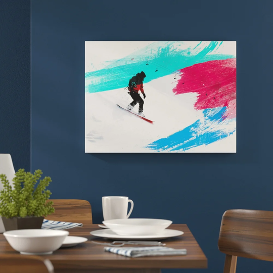 'Snowboarding' Graphic Art Print Poster