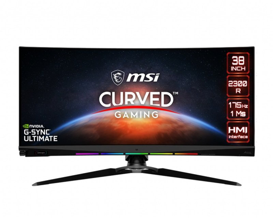MSI Optix MEG381CQR Plus 38" 3840x1600 IPS 175Hz 1ms G-Sync Ultimate Curved Gaming Monitor
