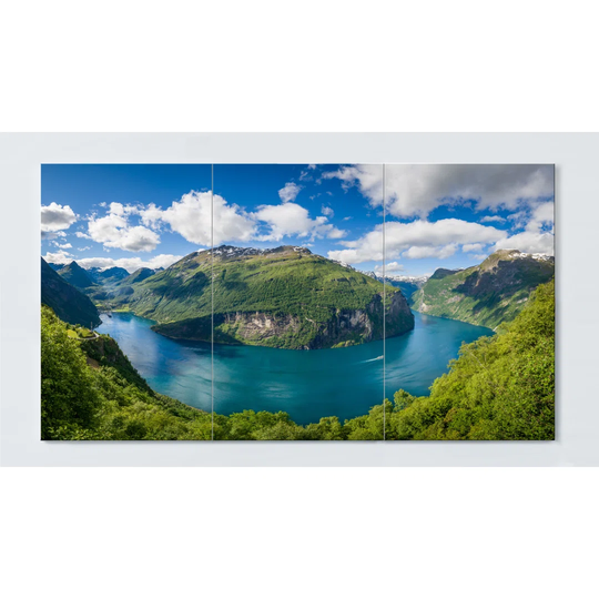 Mountain Motif Magnetic Wall Mounted Cork Board